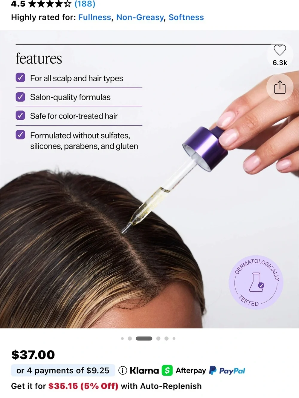 Scalp Revitalizing solution. Barrier Boost Oil-In Serum scalp barrier 40ml